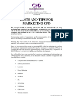 Hints and Tips For Marketing CPD
