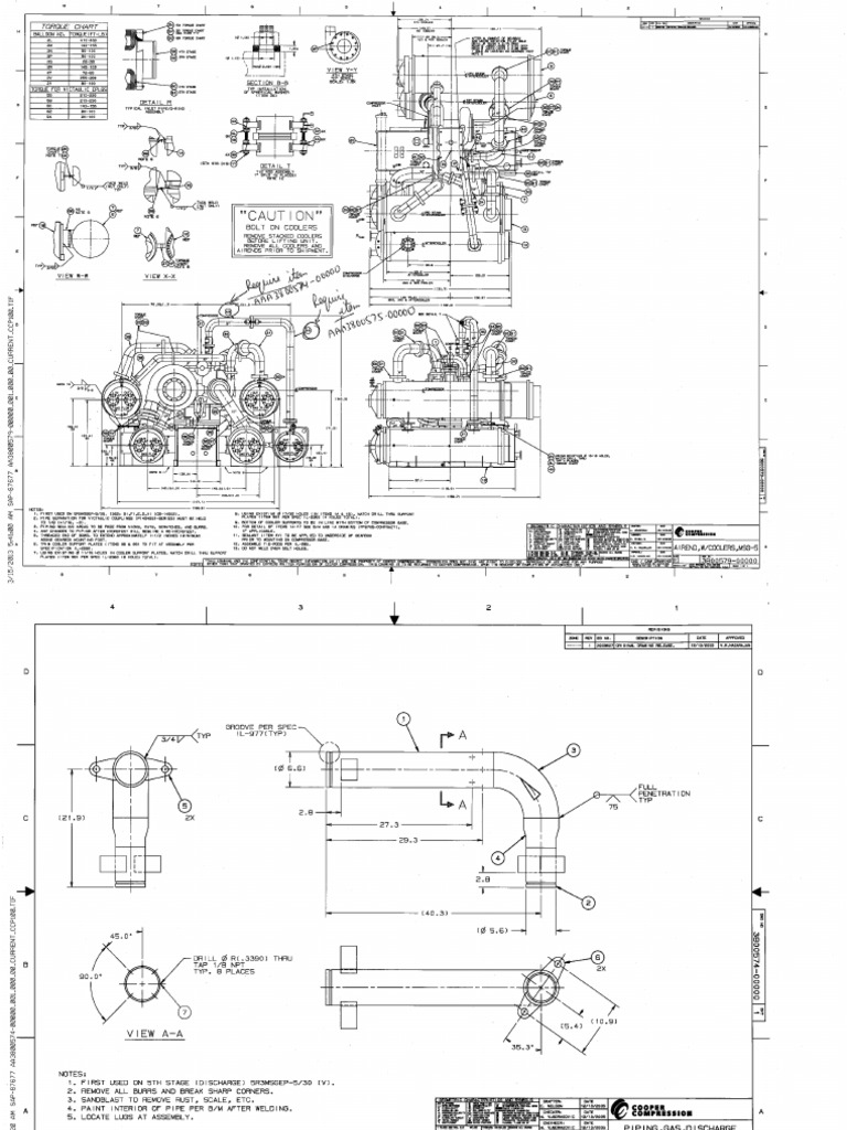 Discharge Pipe Before Aftercooler | PDF | Pipe (Fluid Conveyance ...