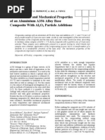 Download The structure and mechanical properties of an aluminium A356 alloy base composite with Al2O3 particle additions by avencl SN13419012 doc pdf
