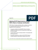 Meeting EUTR Requirements Through PEFC Chain of Custody Certification