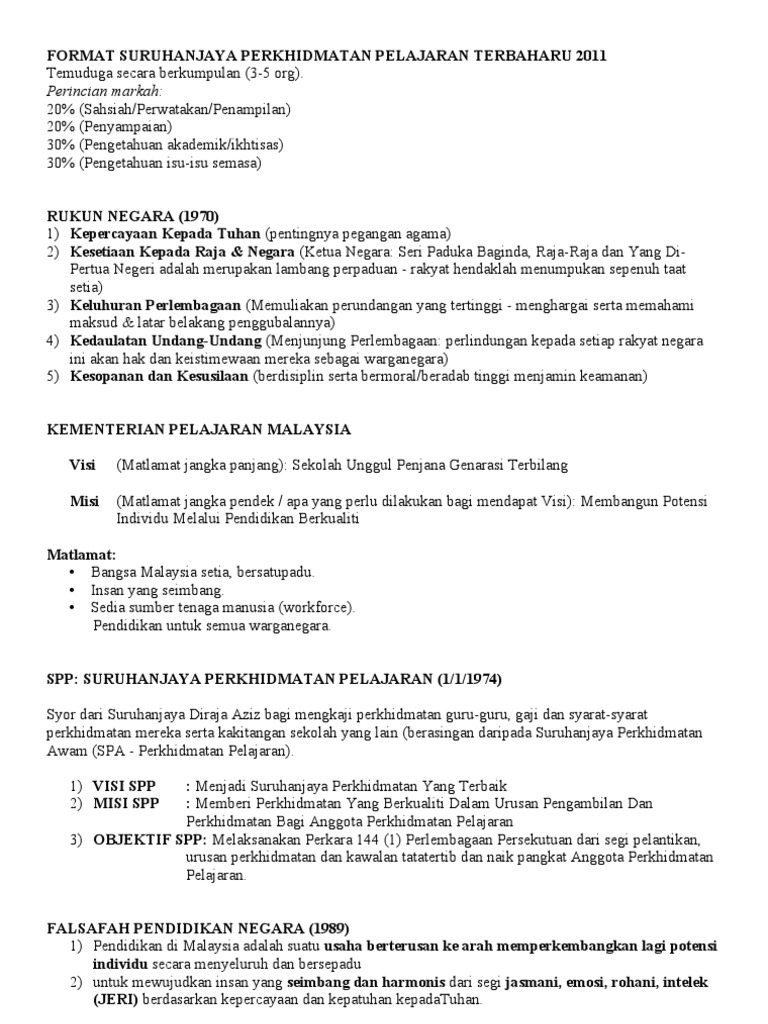 Nota Temuduga | PDF