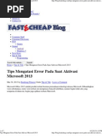 Download Tips Mengatasi Error Pada Saat Aktivasi Microsoft 2013pdf by Abdul Aziz SN134194742 doc pdf