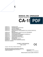 CA-1500 - Manual de Operador - Español