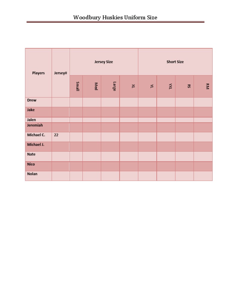 Uniform Sizing | PDF