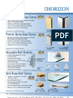 Designer Series Glass Clamps New!: Available in All Finishes, See Page 3