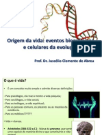 Origem da Vida: Eventos Bioquímicos e Evolução Celular