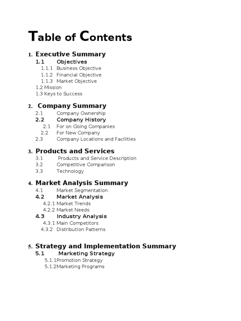 Comprehensive Business Plan Overview | PDF | Business | Finance & Money ...