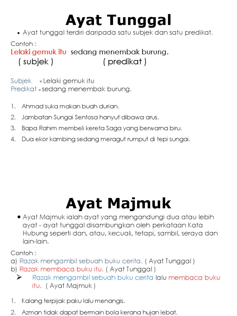 Ayat Tunggal Pdf
