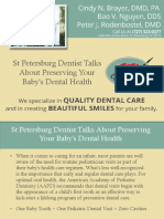 St Petersburg Dentist Talks About Preserving Your Baby's Dental Health