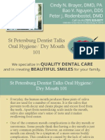 St Petersburg Dentist Talks Oral Hygiene - Dry Mouth 101
