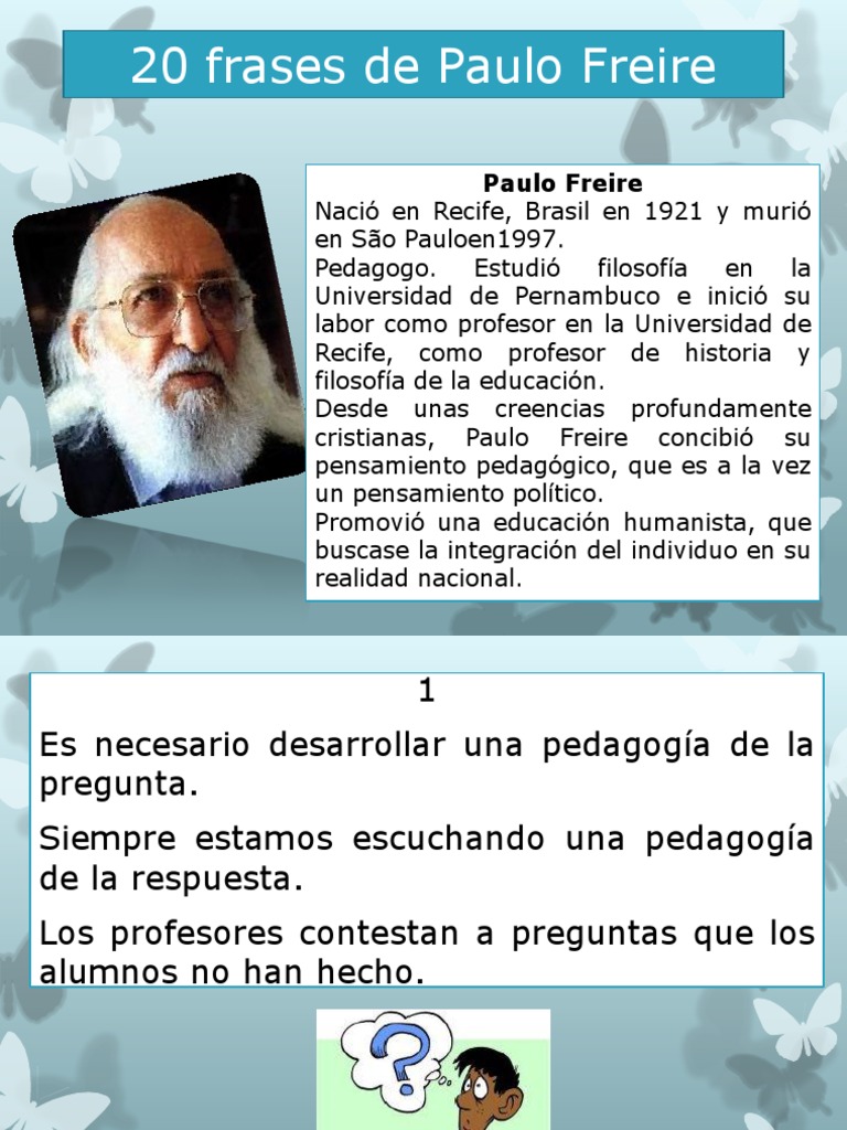 Frases Clave de Paulo Freire | PDF | Epistemología | Ciencia cognitiva, image size:768x1024
