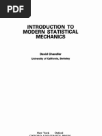 Introduction to Modern Statistical Mechanics - Chandler