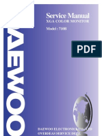 Service Manual: Xga Color Monitor Model: 710B