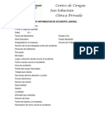 Formatos Informe Accidente Laboral