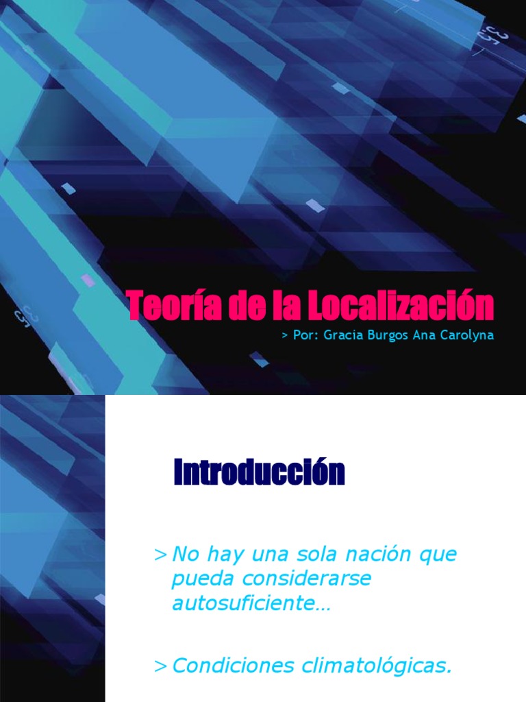 Teoría de La Localización PDF