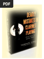 Deadly Mistakes of Clarinet Playing
