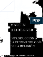Heidegger Martin Introduccion A La Fenomenologia de La Religion OCR