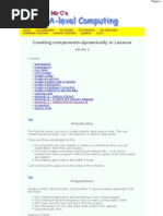 Lazarus - Creating Components Dynamically
