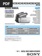 Service Manual: DCR-HC23E/HC24E/HC26/HC26E/HC35E