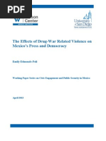 Download The effects of Drug War-related violence on Mexicos Press and Democracy by The Wilson Center SN134269722 doc pdf