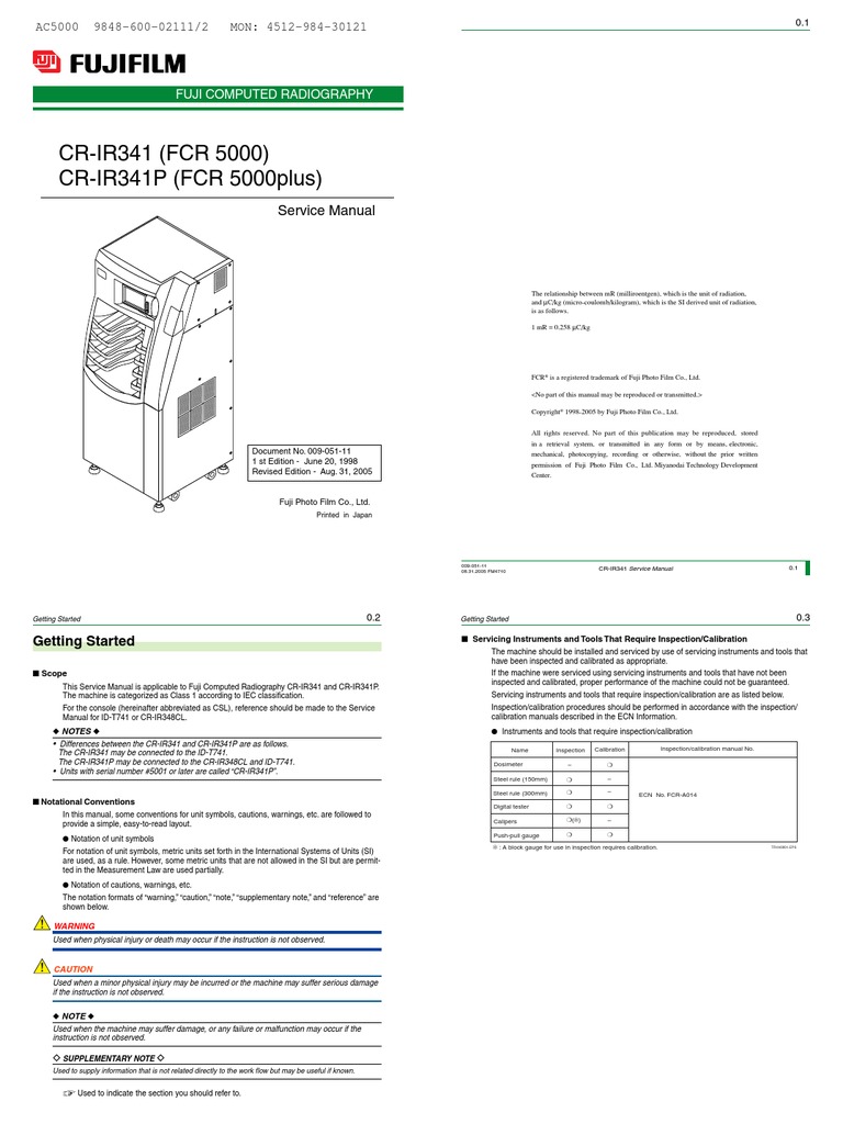 Fuji Fcr 5000 Service Manual Pdf Laser Manufactured Goods
