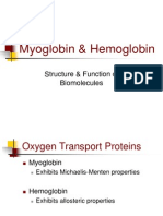 Myoglobin & Hemoglobin: Structure & Function of Biomolecules