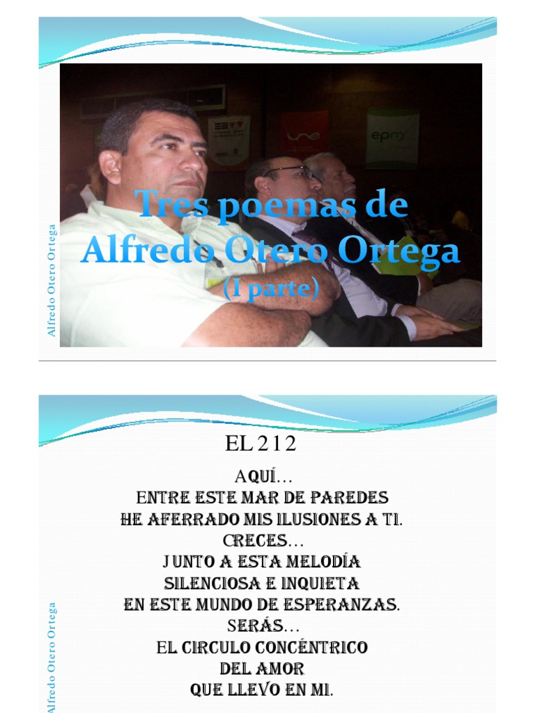 Tres Poemas de Alfredo Otero Ortega (Iparte) PDF Colombia Teatro