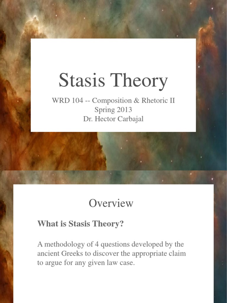Understanding Stasis Theory in Rhetoric | PDF | Philosophy | Science ...
