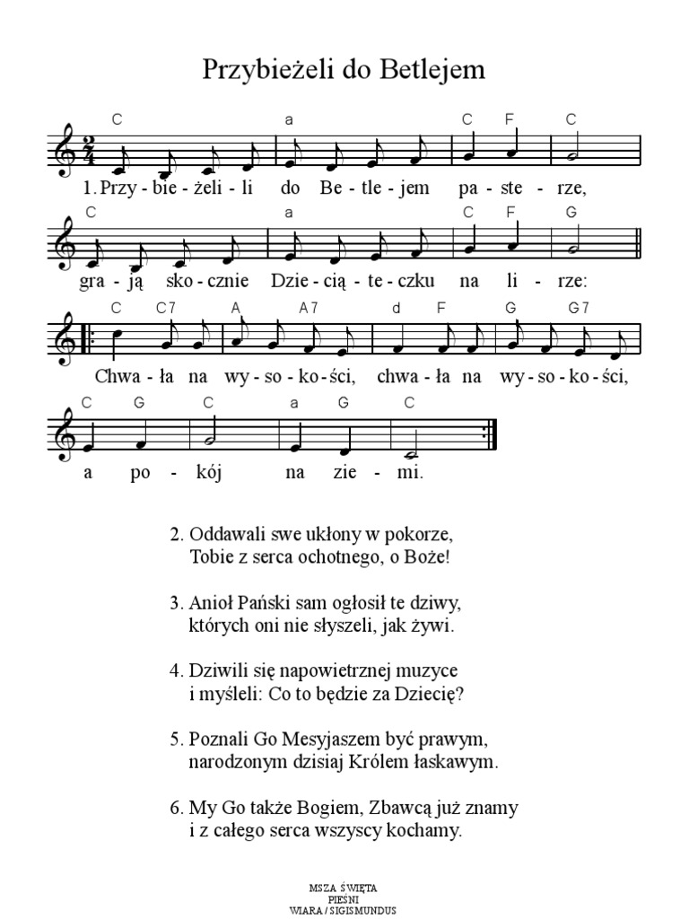 Przybiezeli Do Betlejem