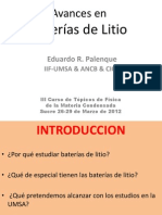 Avances en Baterías de Litio