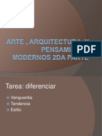 Arquitectura, Arte y Pensamiento Modernos Segunda Parte