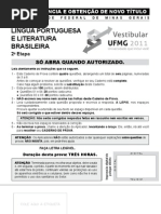 Lngua Portuguesa e Literatura Brasileira - Transferncia e Obteno de Novo Ttulo - 2011