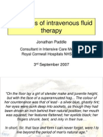 Principles of Intravenous Fluid Therapy For HandoutsPrinciples of Intravenous Fluid Therapy For Handouts