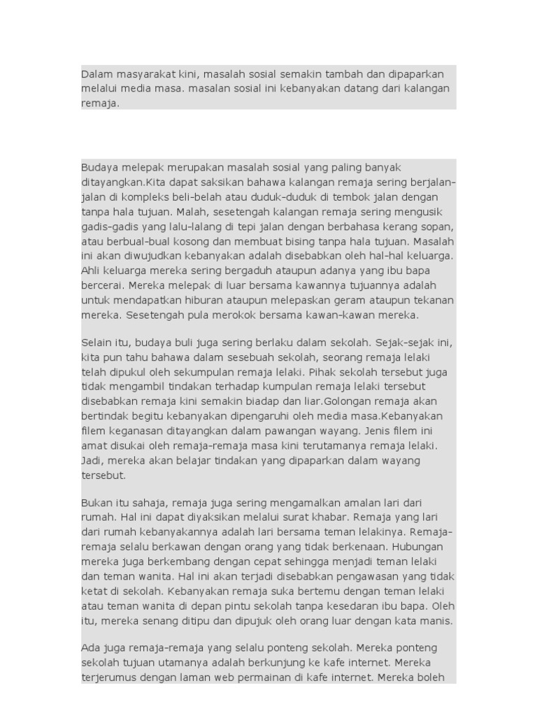 Surat Khabar Gejala Sosial Letter 7saudara Com