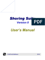 Shoring Suite Shoring Suite Shoring Suite Shoring Suite: User's Manual