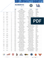 IPL 2013 Schedule 6