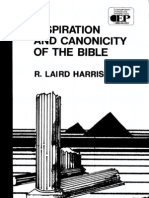Inspiration and Canonicity of Scripture