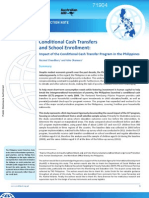 Conditional Cash Transfer and School Enrollment PDF