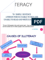illiteracy and corruption