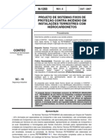 N-1203 - Projeto de Sistemas Fixos de Proteção Contra Incêndio em Instalações Terrestres Com Hidrocarbonetos