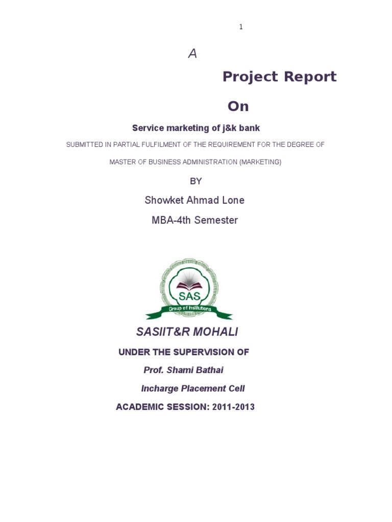 mba-marketing-project-pdf-banks-strategic-management