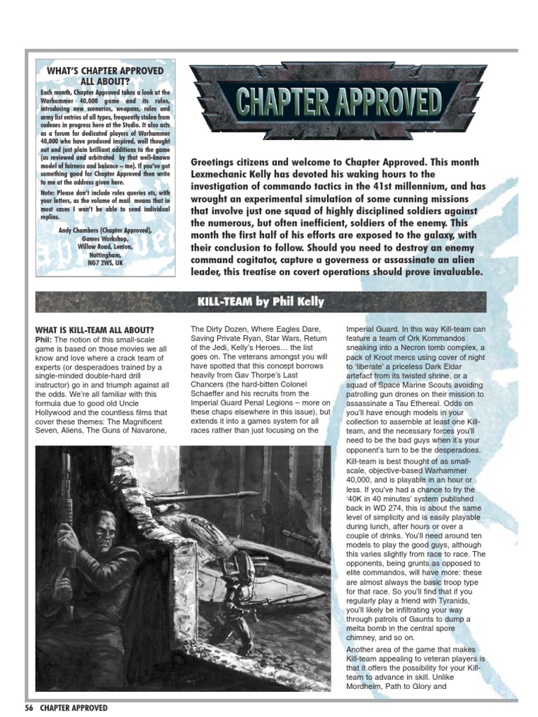 Warhammer 40k - Chapter Approved - Kill Team | PDF