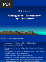 Definition Of: Management Information Systems (MIS)