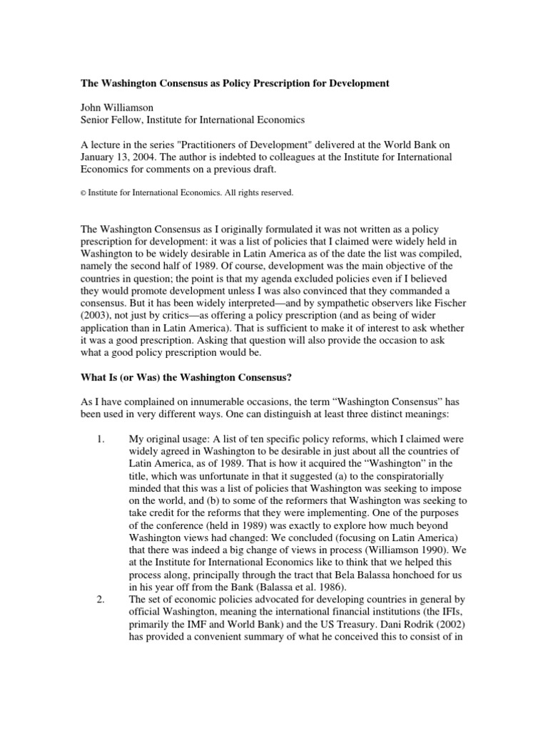 2 Williamson-The Washington Consensus2 Williamson-The Washington Consensus