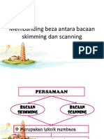 Membanding Beza Antara Bacaan Skimming Dan Scanning