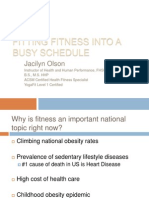Fitting Fitness Into a Busy Schedule