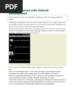Getting Started With Android Development