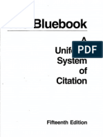 Bluebook Legal Citation