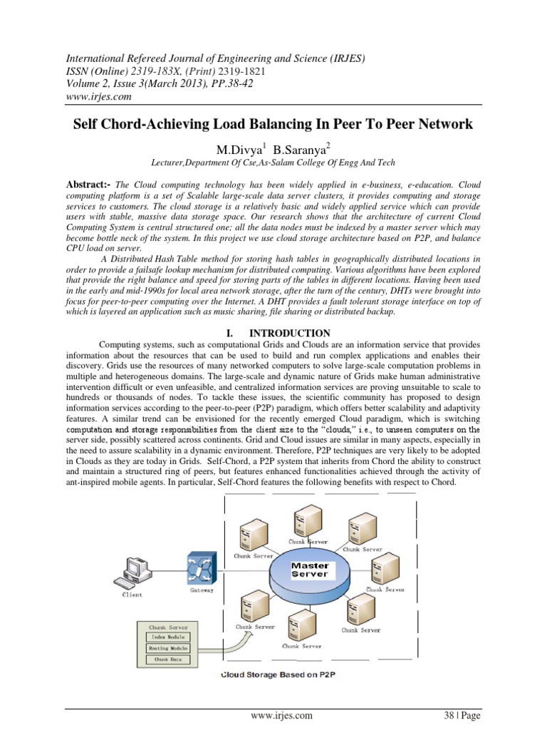 Load Balancing in P2P Cloud Networks | PDF | Computers
