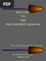 Procurement Seminar